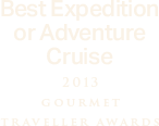Best expedition or adventure cruise 2013