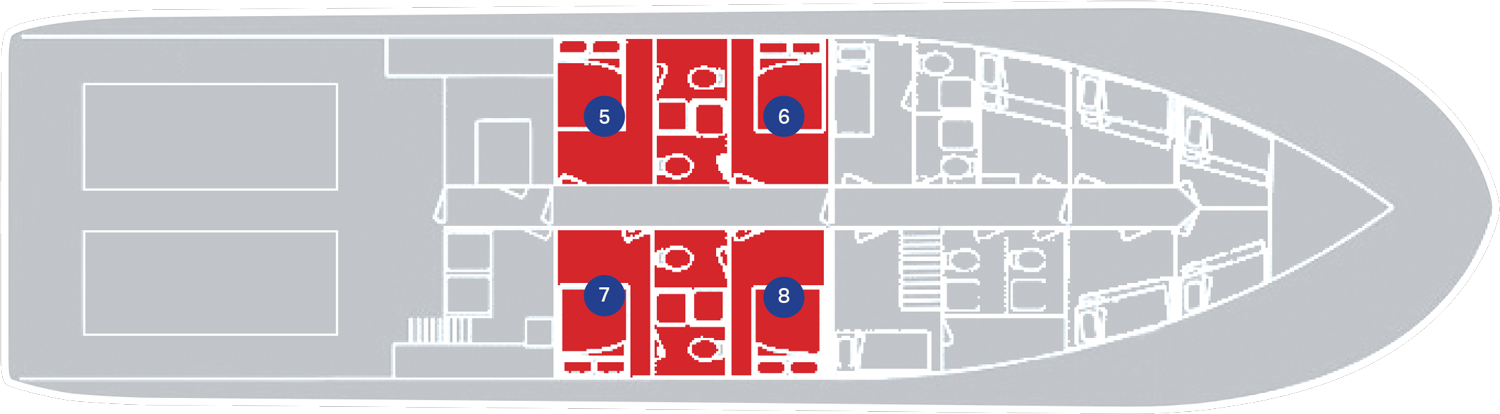 True North II River Class Staterooms Blueprint